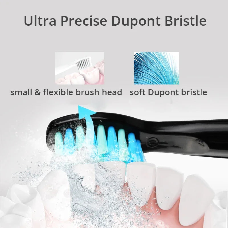 Tooth Brush Head For Seago-507B/908/909/917/610/659/719/910/575/551/548 Electric Toothbrush Deep Clean Dupont Bristle Brush Head
