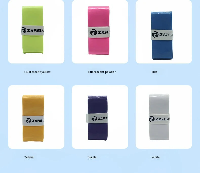 12pcs New Style Laminated Sticky Tennis Badminton Racket Overgrip Fishing Rod Wrapping Tape Quick-drying Breathable