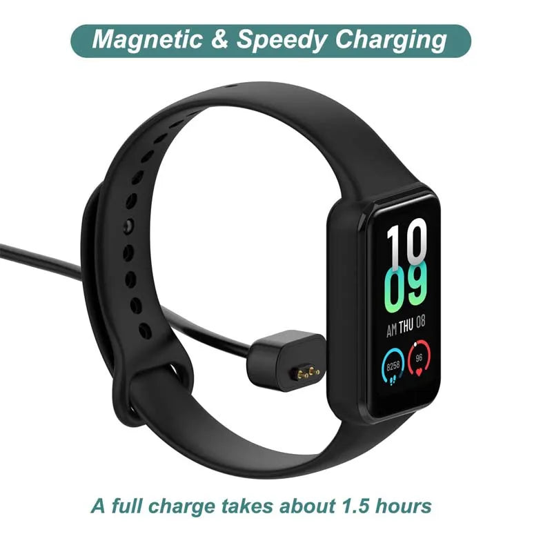 For Amazfit Band 7 Charger USB Charger Smart Watch Charger Replacement Charger 3.3ft