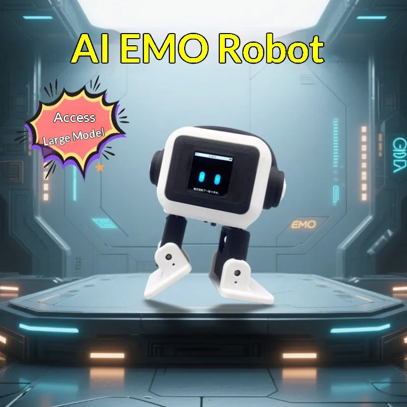 Emo Robot Voice Recognition Pet Robot AI Communication Intelligent Robot Electronic Toys Desktop Companion Robot For Kids Gift