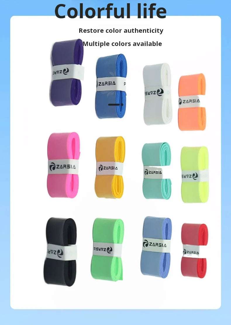 12pcs New Style Laminated Sticky Tennis Badminton Racket Overgrip Fishing Rod Wrapping Tape Quick-drying Breathable
