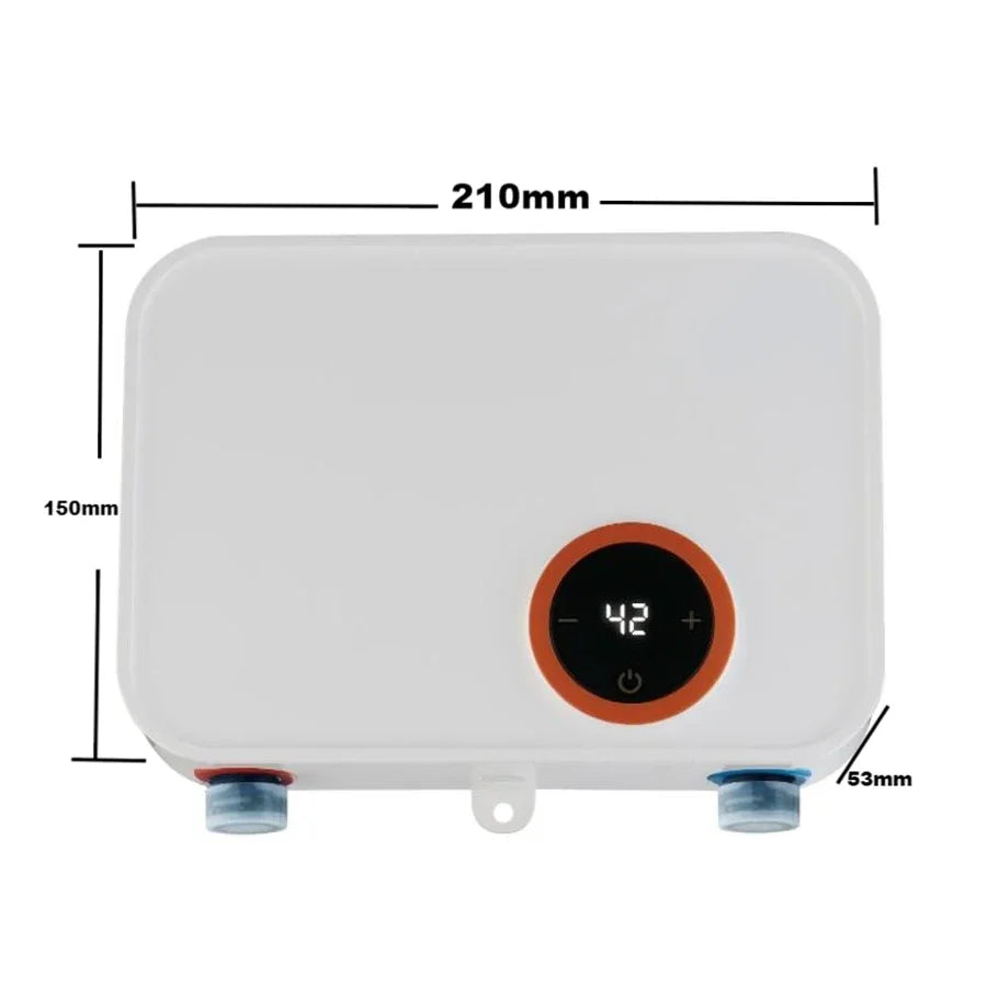 5500W Electric Hot Water Heater Small Under Sink Tankless Instant Water Heater 220V Kitchen Bathroom Heating