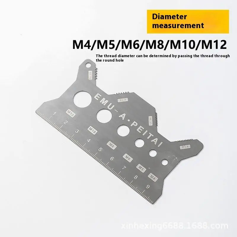 NEW Screw Thread Pitch Gauge Ruler Measuring Tool Bolt Nut Metric Machining Threads Screw Cutting Gauge Angle Model Measuring