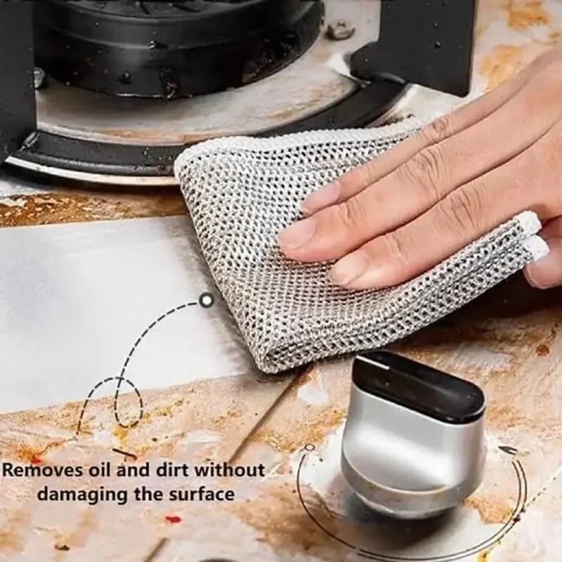 1/5/10/20/30/40pcs single-layer silver-threaded wet wipes, household kitchen stove dishwashing cloths