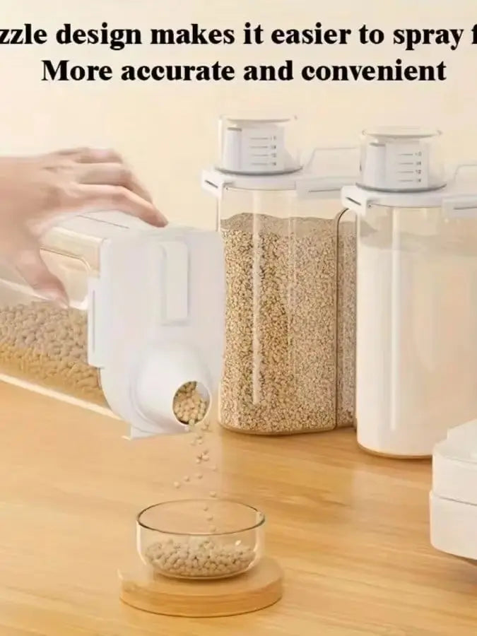 Hot Sale Reusable Laundry Detergent Dispenser Sealed Storage Container For Grain Miscellaneous Storage Tank Kitchen Storage Box