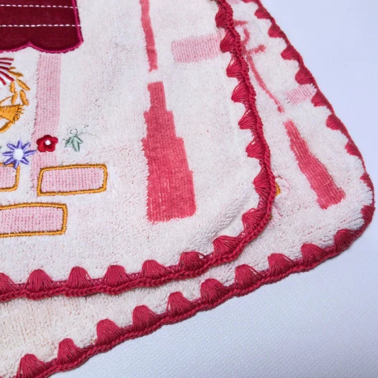 Cute 100% Cotton Embroidery Cartoon Towels Bathroom Hand Towel Batrh for Kids Adults Beach