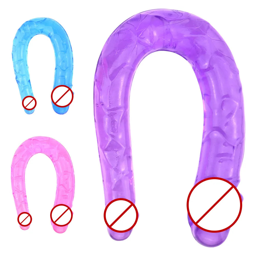 Dildo Sex Toys For Woman Vagina and Anus Realistic Penis Masturbators For Women Two Double Headed Dildos Adult Sex Toy For Women