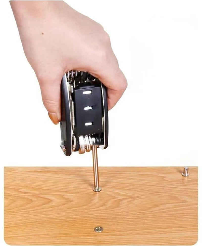16-in-1 Socket Wrench Set, Non-Slip Rotating Head. Durable Stainless Steel for Home & Car Repairs. Easy & Universal Tool.