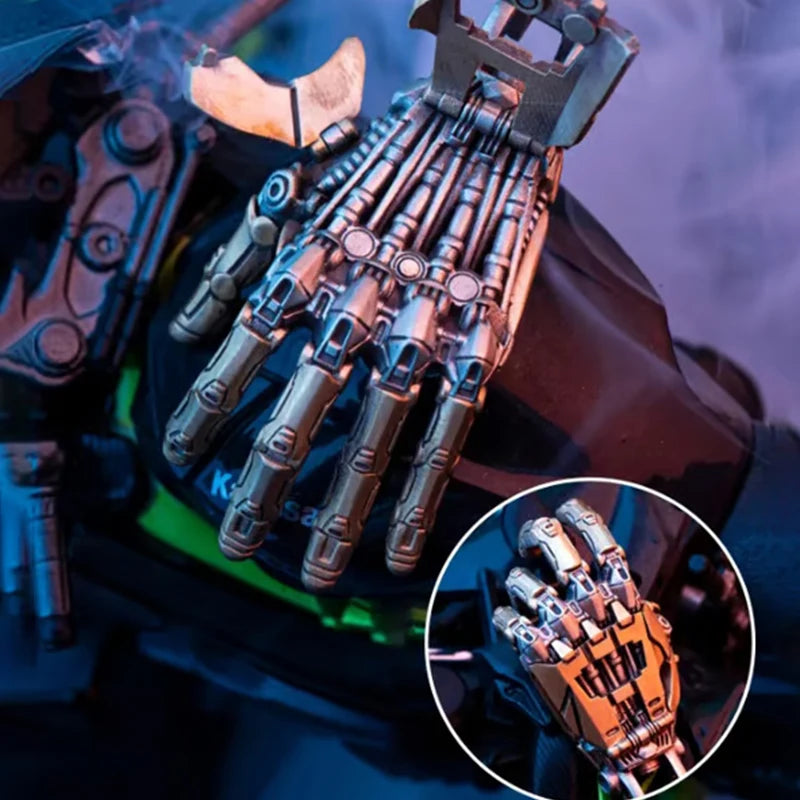 Hot Mechanical Bionic Hand Pendant With Chain For Men Women Creative Movable Finger Joints Robot Hand Necklace Jewelry