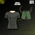 Super Villain Hero Loki Odison T-Shirt Set Summer New Men's Tight Fitness Set Breathable Speed Drying Running MMA Fighting Set