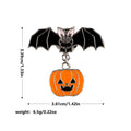 Dark Punk Style Halloween Enamel Brooch Creative Bat Pumpkin Skull Ghost Snake Lapel Pin Badge Backpack Clothing Hat Accessories