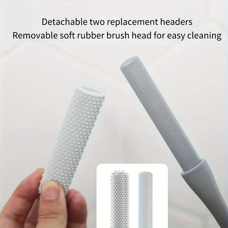1pc Long Handle Toe Brush Manual Foot Care Scrubber Portable Shower Foot Brush for Toe Cleaning Elderly Foot Care Tool