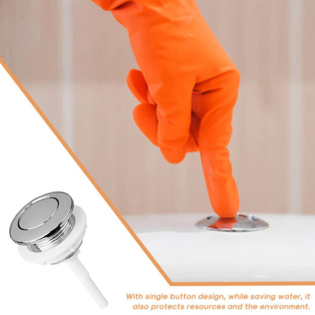 Botão de pressão universal de 38 mm para autoclismo, descarga simples, para sanitas em casas, casas de banho e hotéis