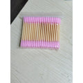 100Pcs Color Mix Double Head Bamboo Cotton Buds Adults Makeup Cotton Swab Eco Friendly Wood Sticks Nose Ears Cleaning Tools