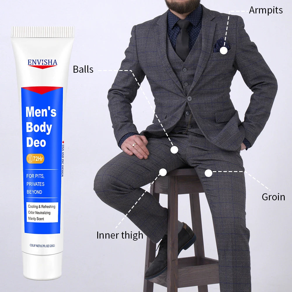 ENVISHA Men's Body Care Body Lotion For Private Parts Armpits Buttocks Deodorant Lasting 72 Hours Fragrance Beauty Health