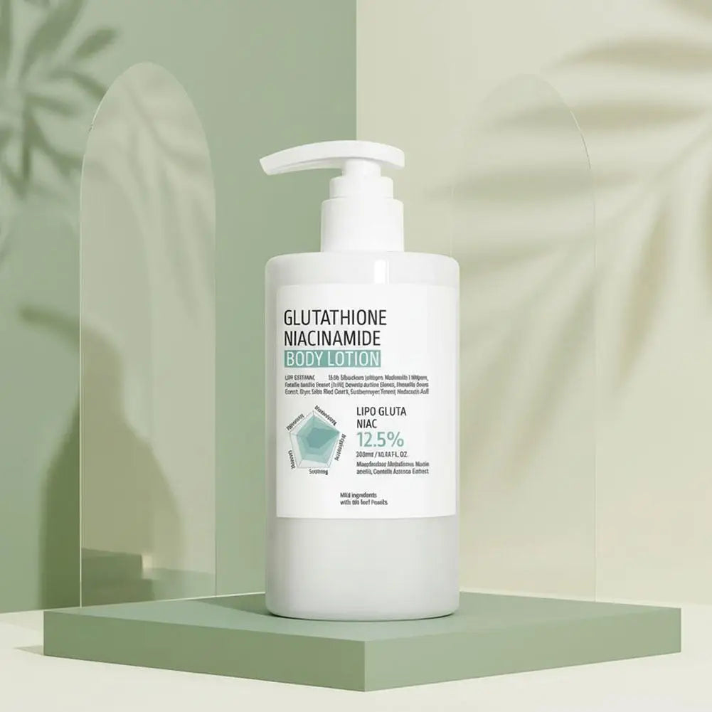 Glutathione Niacinamide Nourishing Body Lotion 300ml Deep Hydrating Gentle Cream Brightening Repair Rough Dry Body Skin Care