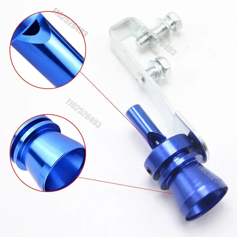 Professional Aluminum Turbo Sound Exhaust Muffler Pipe Whistle Car Blow Off Valve Tip Simulator Whistler Accessories