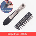 Mini 36-tooth Ratchet Two-way Screwdriver Turning Right Angle Screwdriver For Narrow Small Space Gap L-shaped