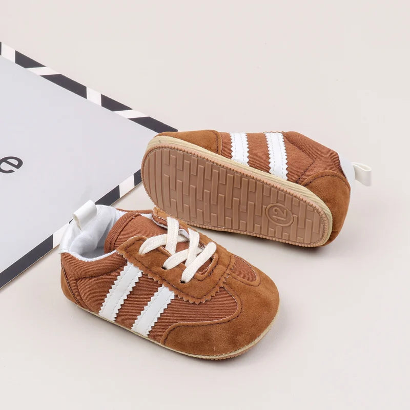 Sapatilhas Desportivas Casuais de Bebé em Alta, Primavera e Outono, Rapazes e Raparigas, Sola em PVC de Alta Qualidade, Sapatos de Pré-caminhada Antiderrapantes BLS4034