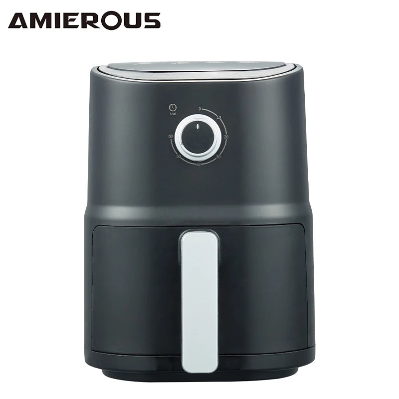 ARIER Portable Air Fryer 24V New 3.0L One-click Easy Operation Multicooker for Truck Ship Travel RV Camping Black Quick(35KD)