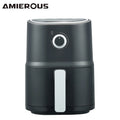 ARIER Portable Air Fryer 24V New 3.0L One-click Easy Operation Multicooker for Truck Ship Travel RV Camping Black Quick(35KD)