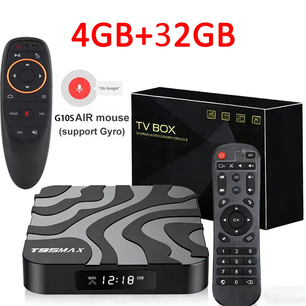 New Android TV Box T95Max Android 16 Allwinner H618 8GB+256GB 2.4&5G Dual Wifi BT5.4 Media Player 4K 8K Video HDR10+ Set Top Box