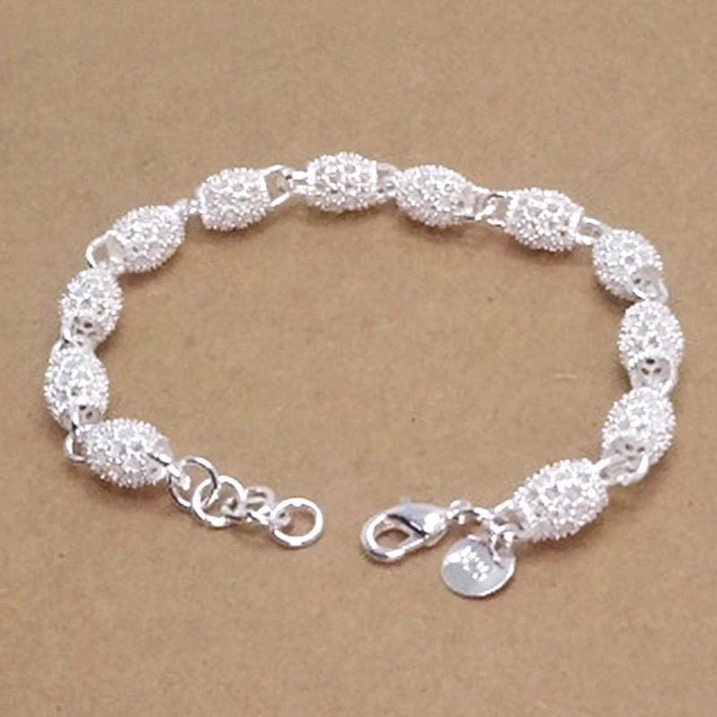 Fashion 925 Sterling Silver Bracelets For Women Luxury Original Designer Hollow Lantern Ball Charm Bracelets Beautiful Jewelry