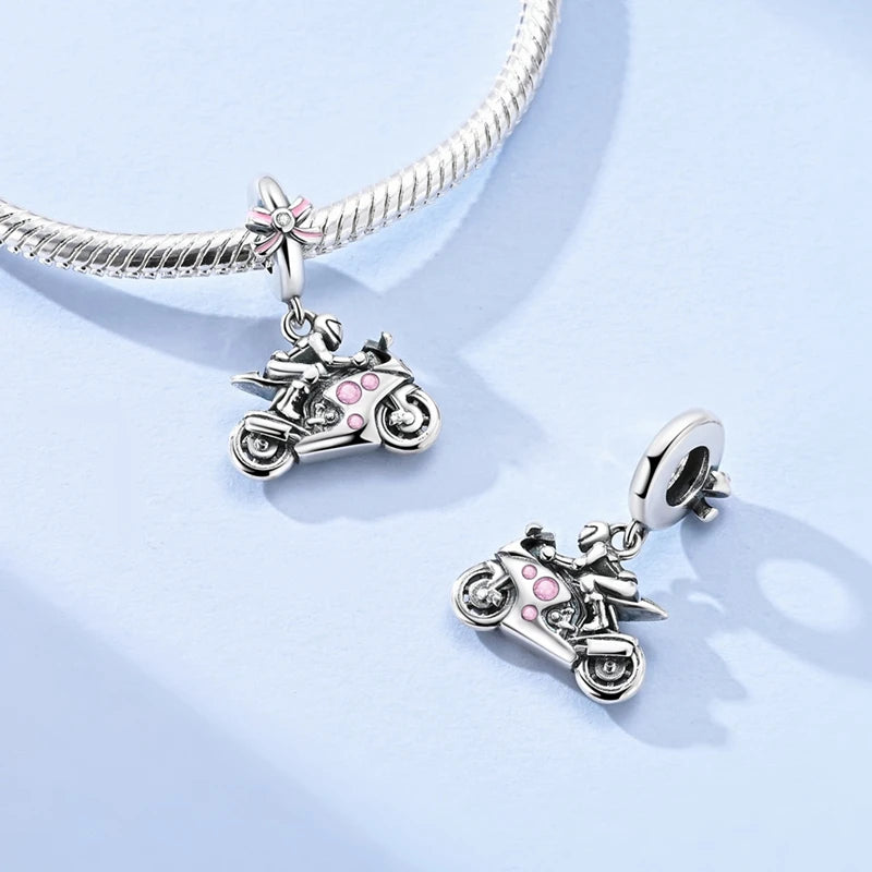925 Sterling Silver Charms Pendant Beaded Fit Bracelet DIY Boy Girl Family Friendship Charm Making for Women's Fine Jewelry Gift