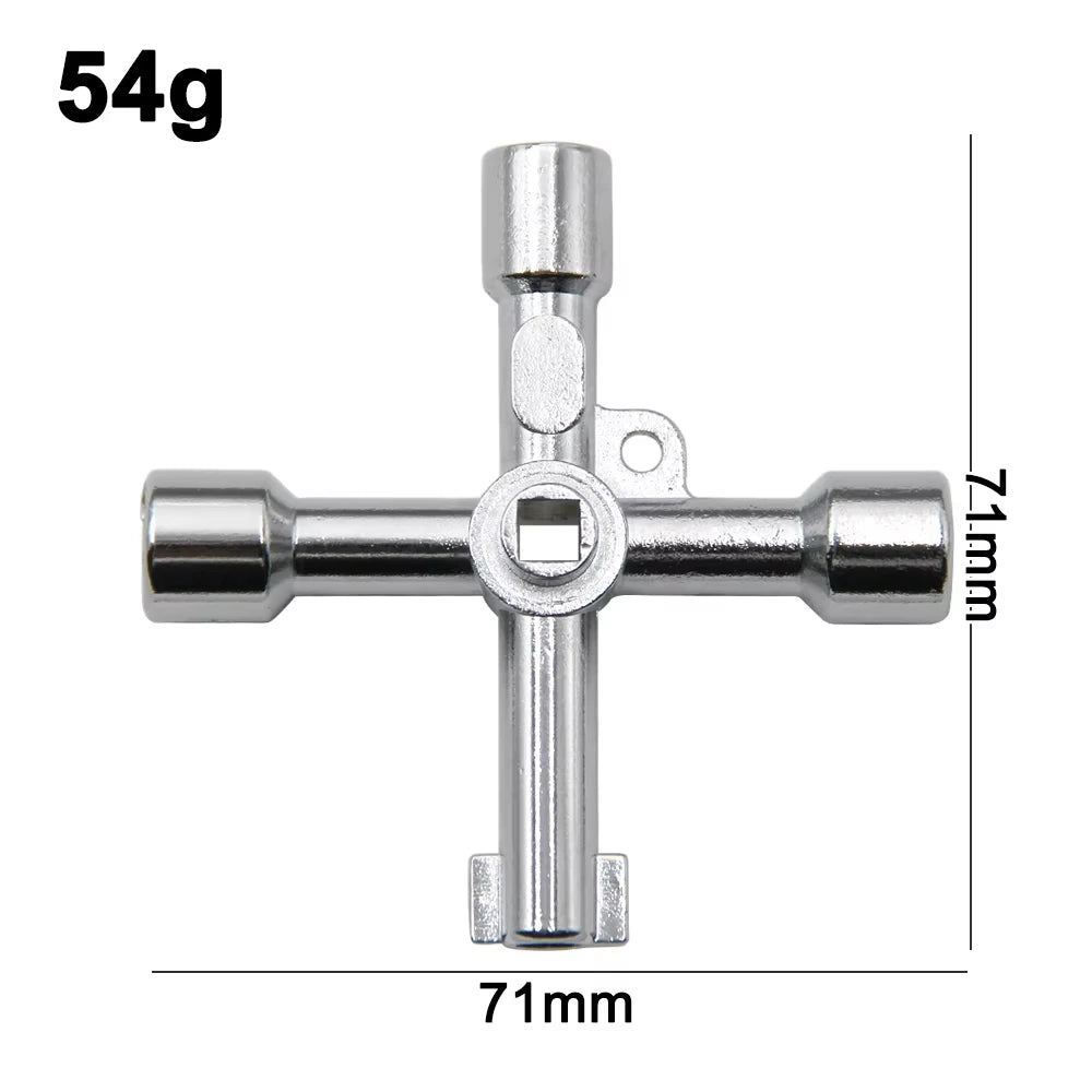 Multi-Functional Phillips Head Switch Wrench, 4-In-1 Portable Alloy Triangular Wrench, Suitable For Elevators, Electrical Cabine