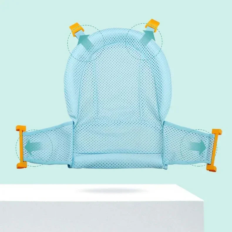 Baby Bath Cushion Pad Newborn Bathtub Mat Infant Bath Supporter Net Baby Universal Nonslip Floating Bathing Tub Shower Mesh Seat