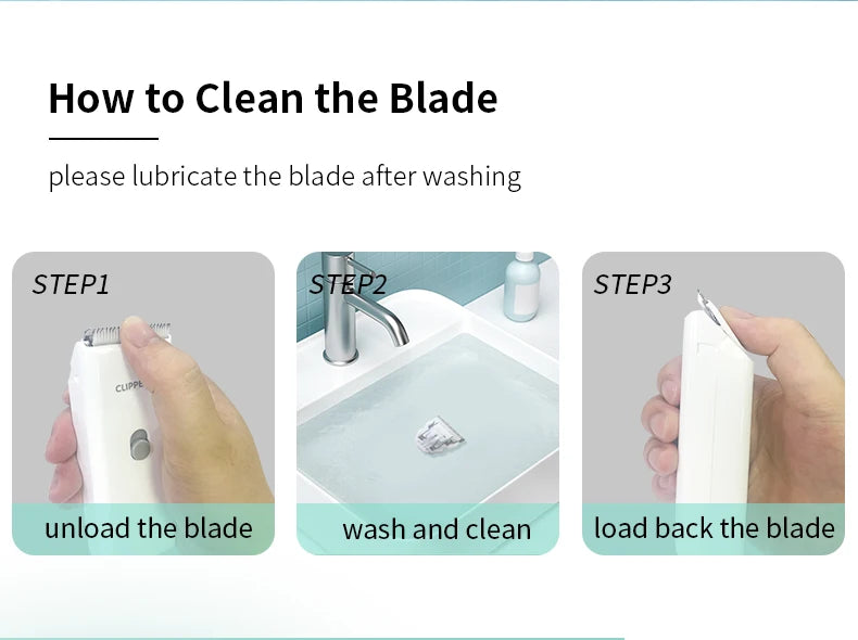 Pet Hair Clippers for Cats Dogs, Low Noise Waterproof Wireless Grooming Trimmers for Pet Salon, Optional Replacement Blades