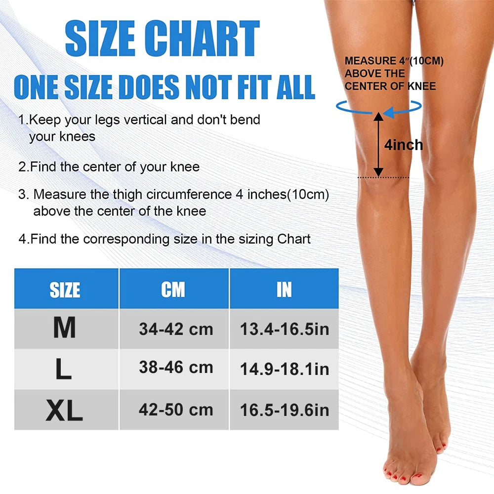 1pc Long Compression Leg Sleeves Full Leg Sleeves Full Compression Knee Sleeves Knee Braces Knee Support for Men Women Arthritis