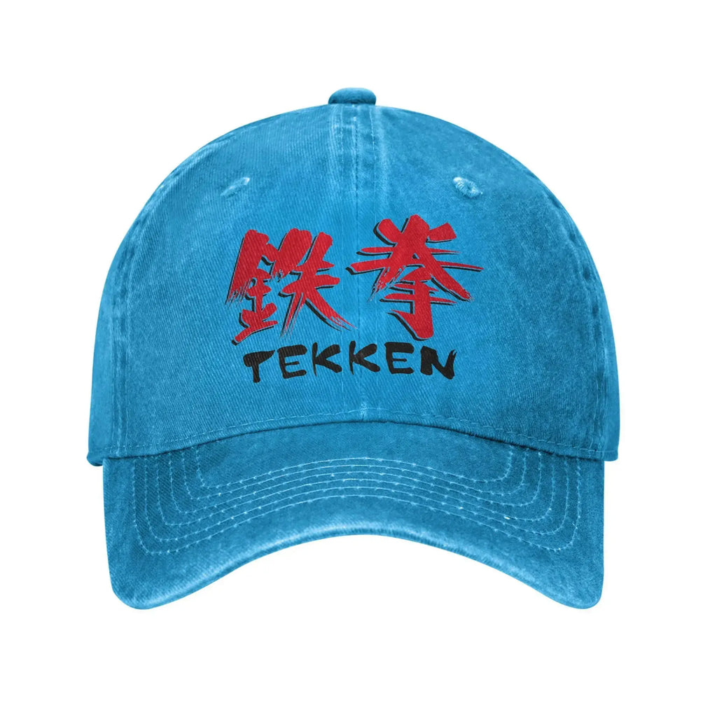 Tekken Game  Sun Baseball Cap Y2k Retro Men Adult Washed Hip Hop Hats Hot Sale Design Tennis Skate Cap Gift Idea