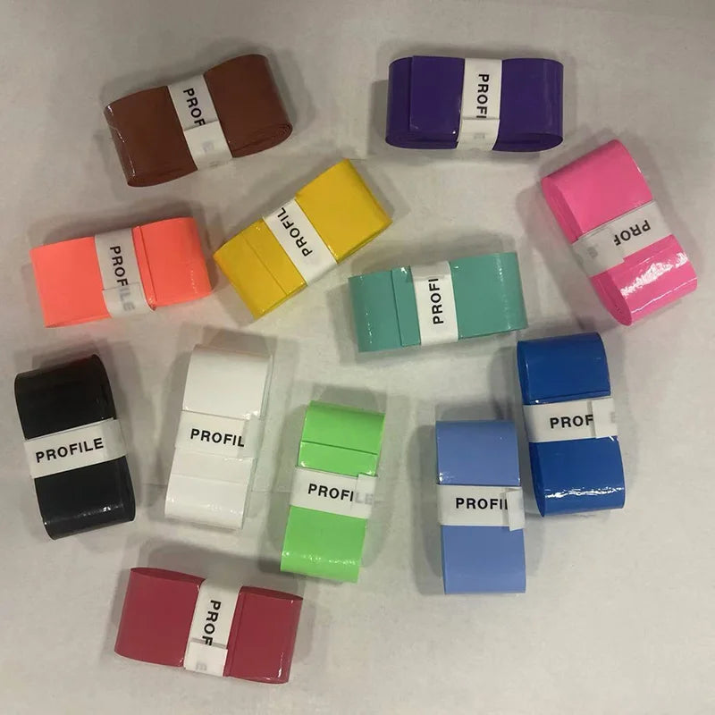 12pcs New Style Laminated Sticky Tennis Badminton Racket Overgrip Fishing Rod Wrapping Tape Quick-drying Breathable
