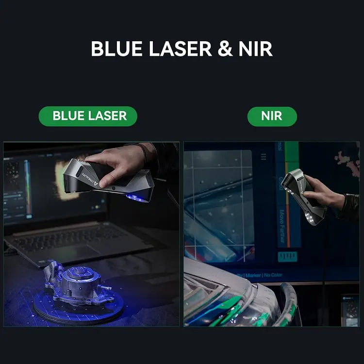 Creality 3D Scanner CR-Scan Raptor Multiple-line Blue NIR 0.02mm Accuracy 60FPS Anti-Shake Tracking Scanning 24Bit Color Scanner
