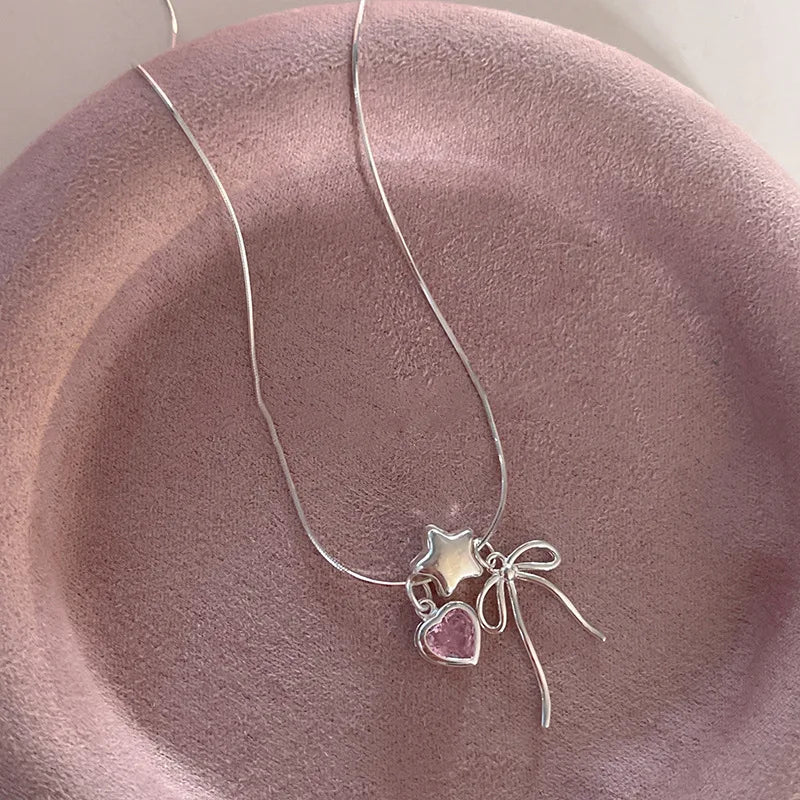 925 Silver Necklace Punk Wealth Good Wish Matte Ball Bread OT Clasp Stackable for Women Girl Jewelry Gift Dropshipping Wholesale