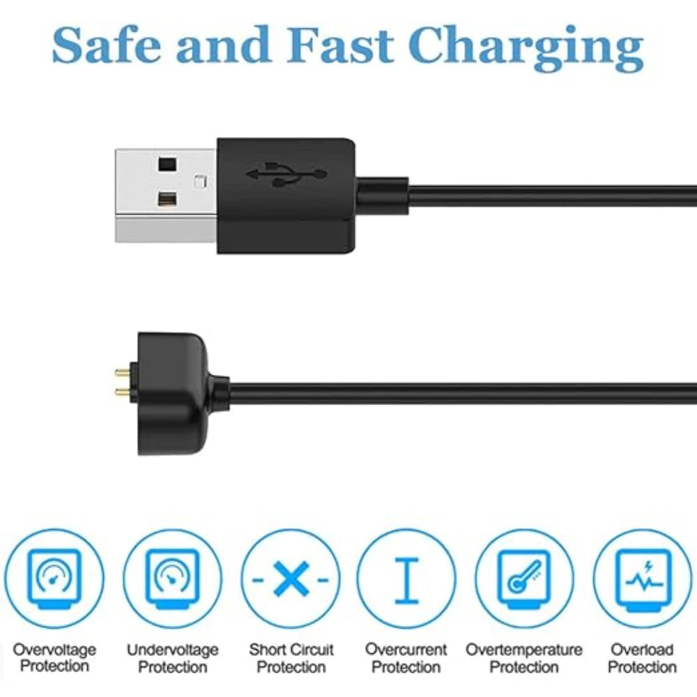 For Amazfit Band 7 Charger USB Charger Smart Watch Charger Replacement Charger 3.3ft