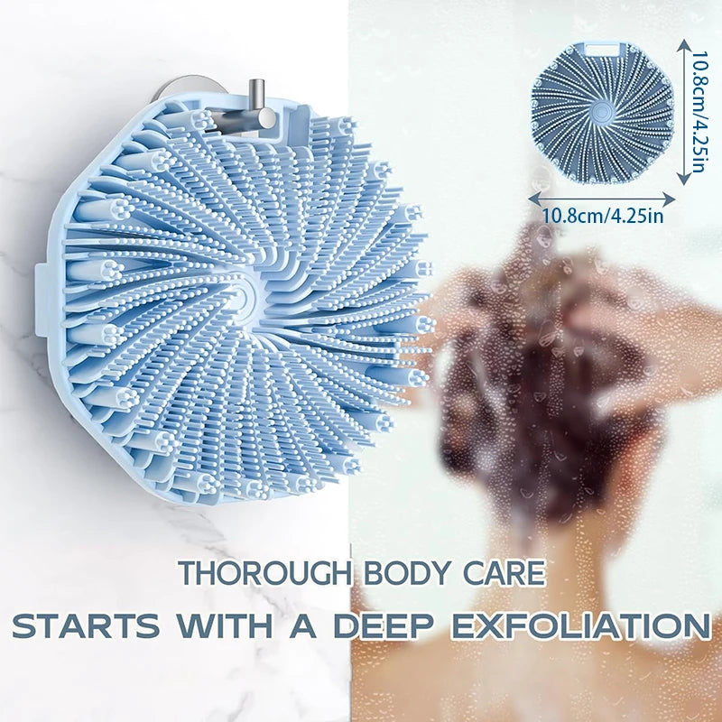 Silicone Body Scrubber Exfoliating Body Wash Scrubbers Exfoliator Shower Body Brush for Effective Showering Exfoliation