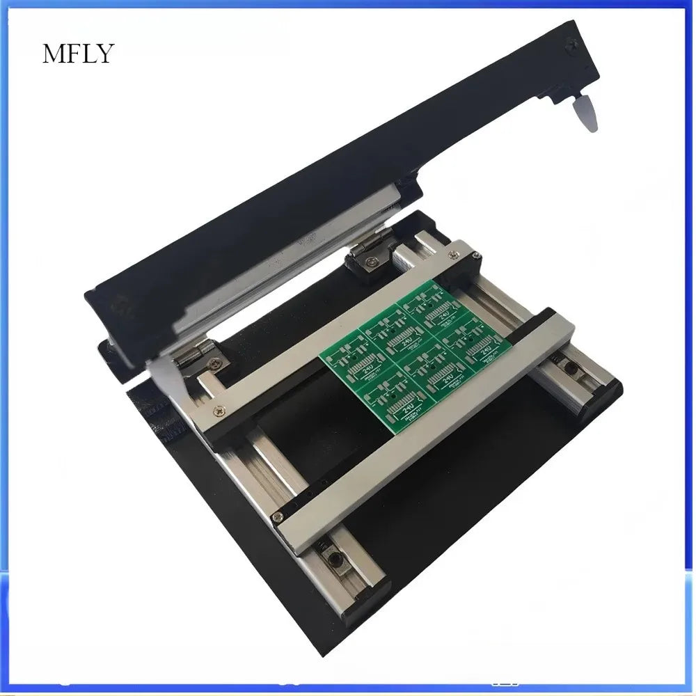 100*100mm SMT Steel Mesh Solder Steel Sheet PCB Solder Paste Printing Manual Micro Screen Printing Machine Printing Table
