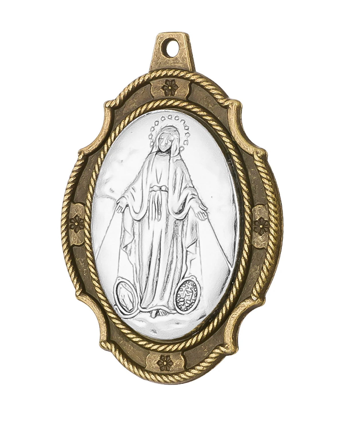10 Styles 3 Colors Holy Icon Our Lady of Mount Carmel Miracle Madonna Pio Sacred Heart Jesus Pendant DIY Religious Keychain Part