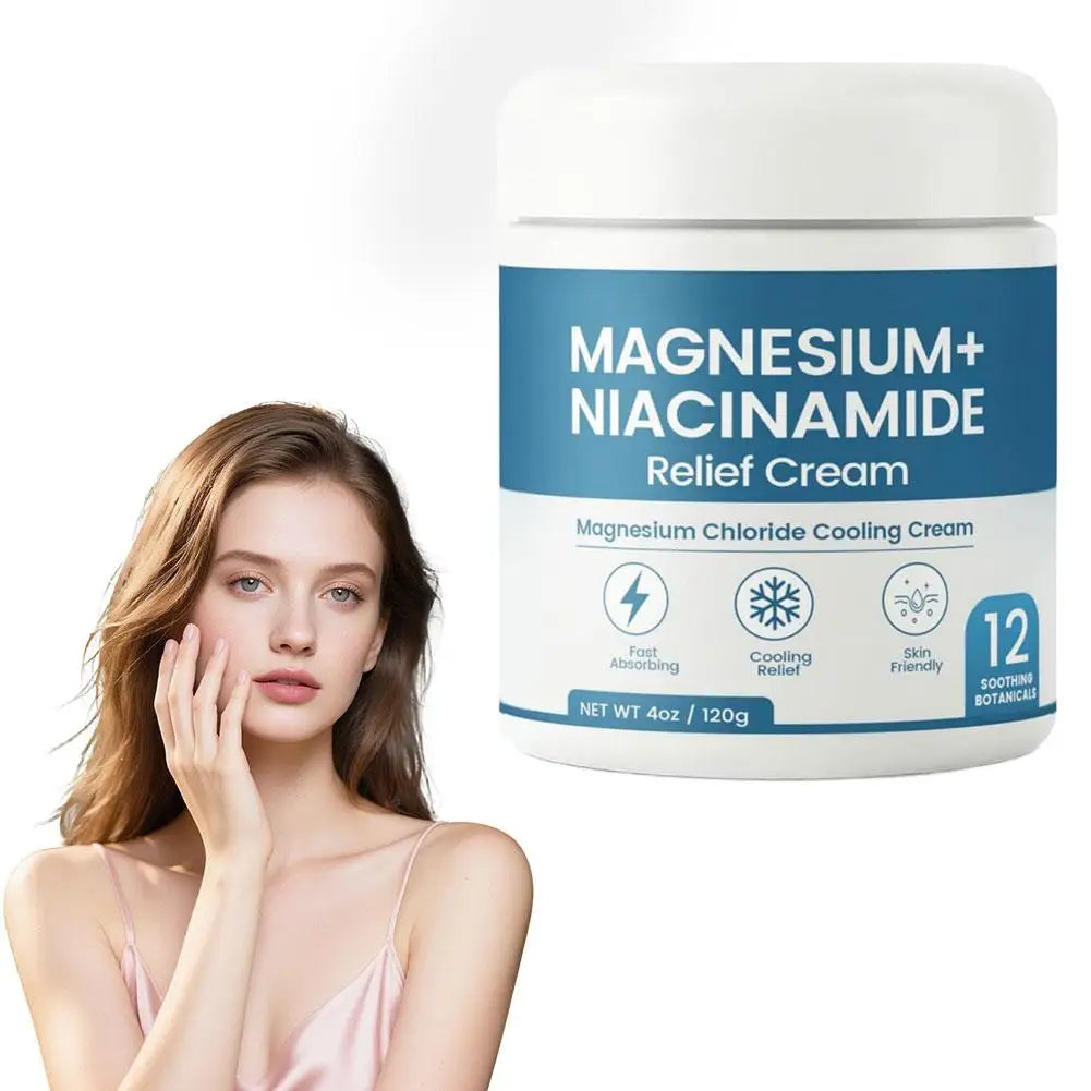 Niacinamide Magnesium Relief Body Cream Alcohol-Free Hydrating Repair Lotion For All Skin Types Sensitive Dry Skin Care