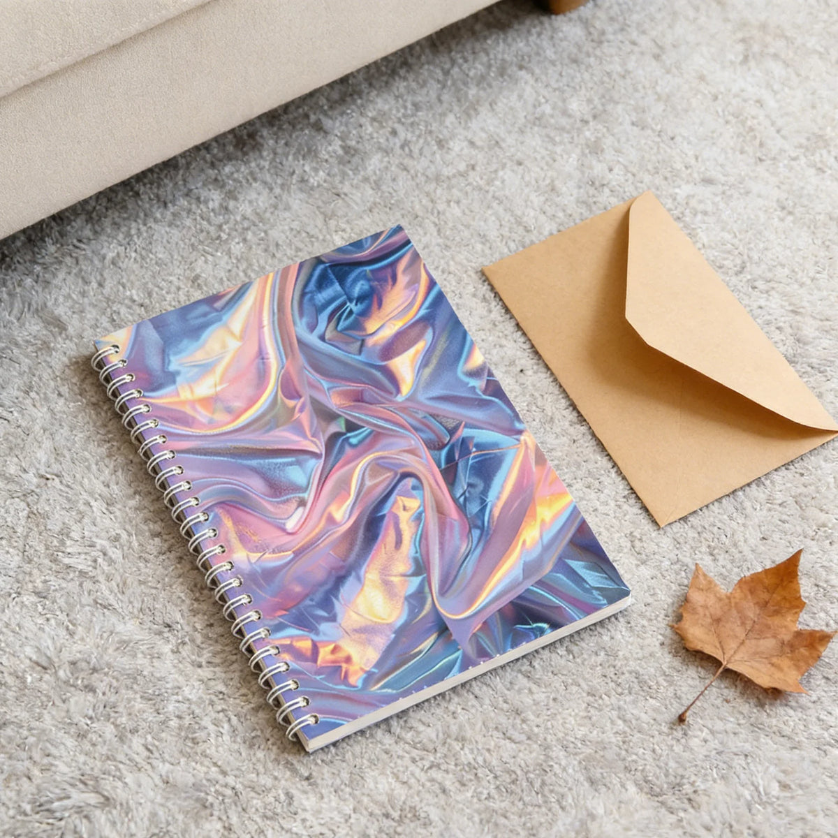 Double Sided Release Paper Notebook Binder with Thick Loose Leaf Sheets for Scrapbooking Sticker Organization Creative Planning