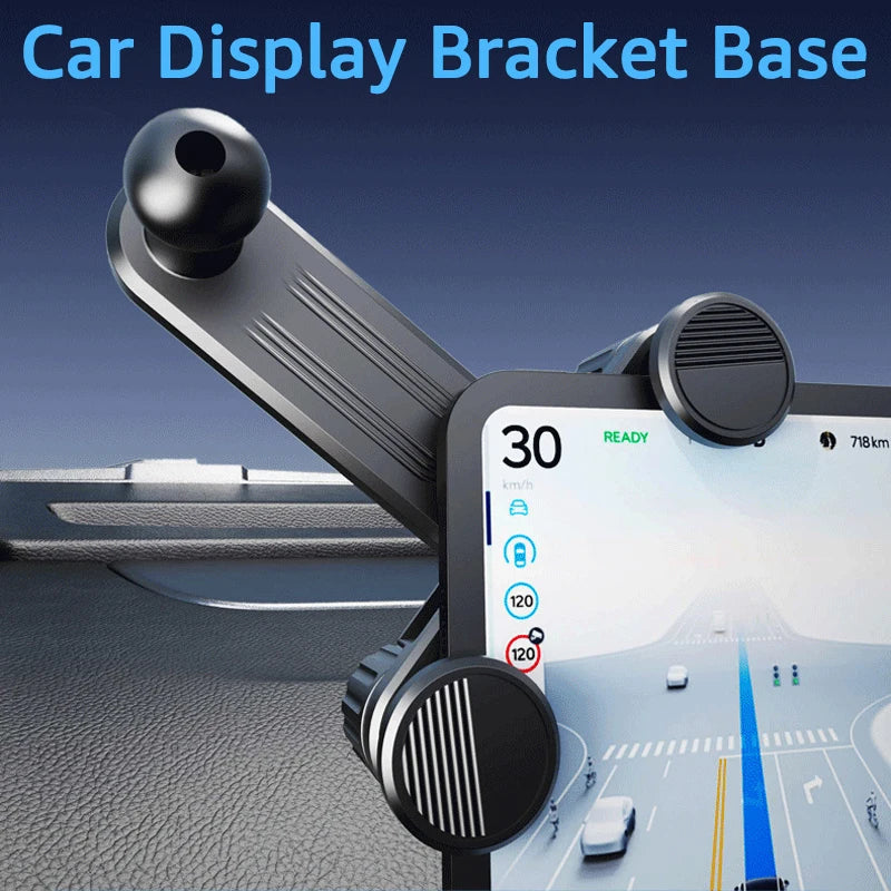 Acessórios de carro para suporte de telemóvel com cabeça esférica de 17 mm, base de montagem para ecrã da consola central do carro