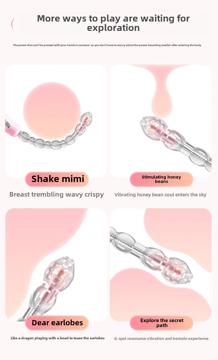 Electric Anal Plug Prostate Massager Anal Pull Beads Ass Vibrator Dildo G-Spot  Vaginal Stimulator Male Female Masturbator