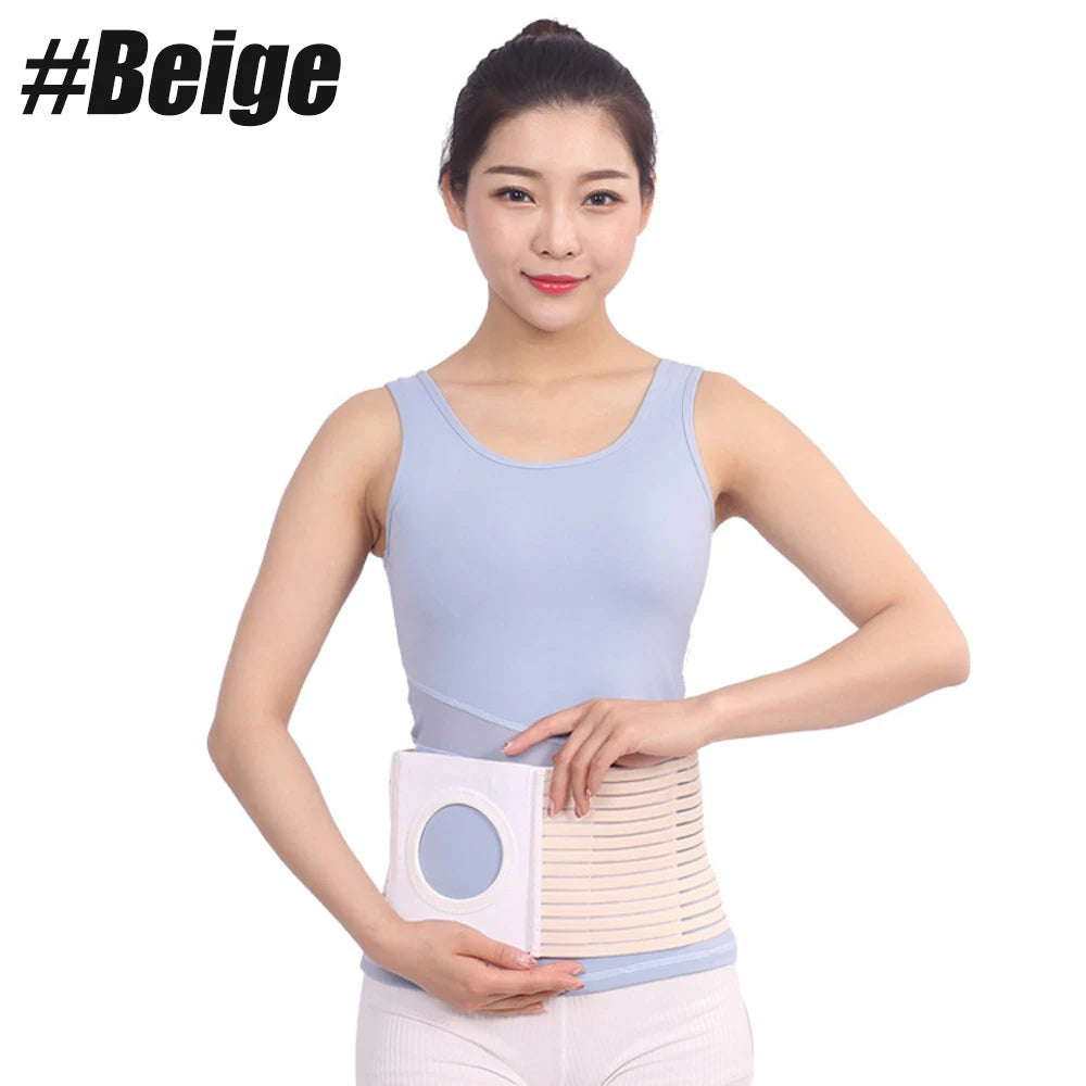 Ostomy Belt for Men and Women, Ostomy Hernia Support Belt, Abdominal Binder Brace, Stoma Support Wraps, Unisex, 1Pc