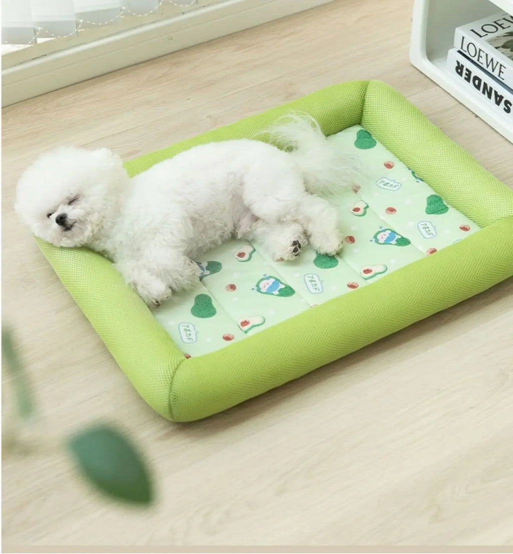 Cool Pet Mat Summer Dog Cooling Pad Breathable Non-stick Hair Waterproof Sleeping Cushion for Large Medium Small Dogs Cats