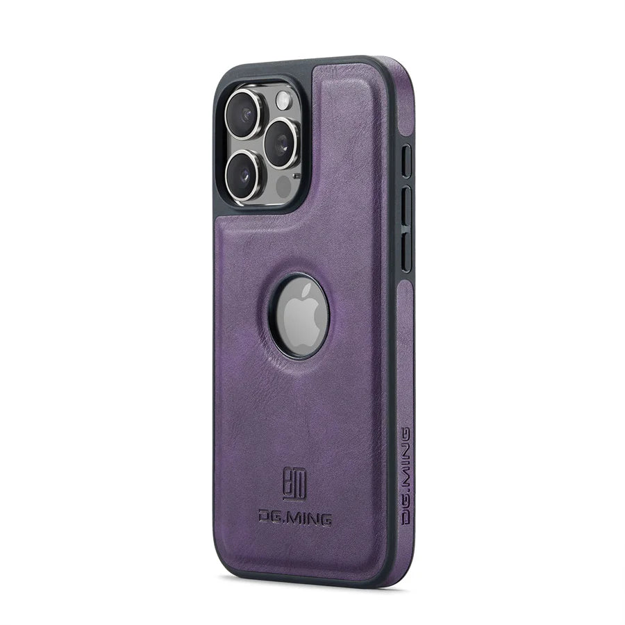 Luxury Strong Magnetic Leather Case for iPhone 16 Pro Max 17 Air 15 14 Plus 13 12 11 Logo View Wireless Macsafe Magsafe Cover