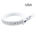 UK/US/EU/HK/JP Ring Sizer Finger Circumference Size Measurement Belt Measuring Reusable Finger Size Gauge Jewelry Sizing Tool