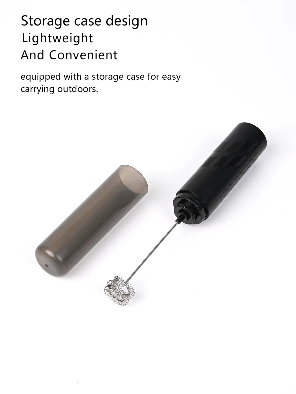 Hand-Held Electric Milk Foam Maker Coffee Mixer Kitchen Strong Egg Beater Mixer Battery AA Powered