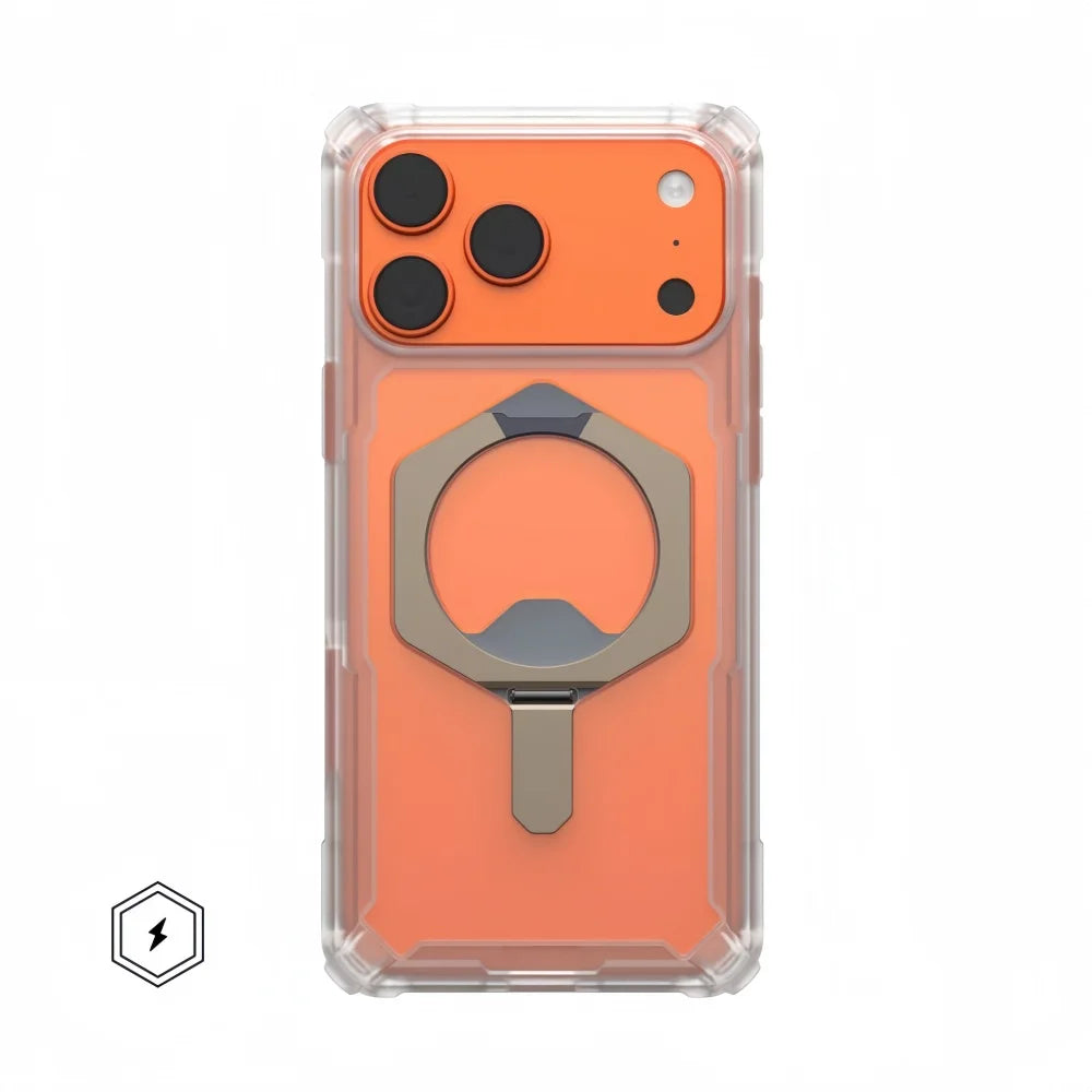 Transparent Military Shockproof Armor Phone Case For Iphone 17 Air 16 15 14 Plus 13 12 Pro Max Magnetic Holder Protective Cover